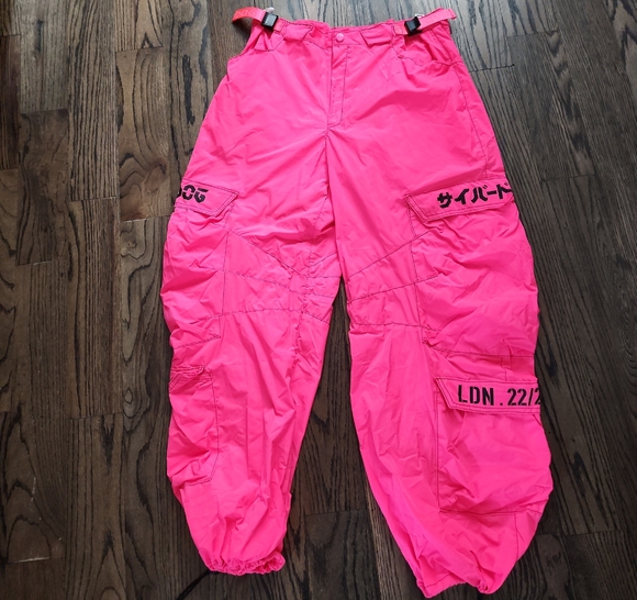 Cyberdog London Pink Cargo Joggers XL - Picture 1 of 8